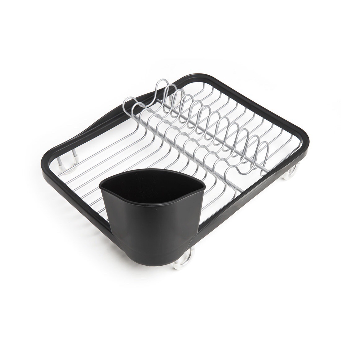 Umbra Sinkin Dish Rack Smoke & Nickel Kitchenique