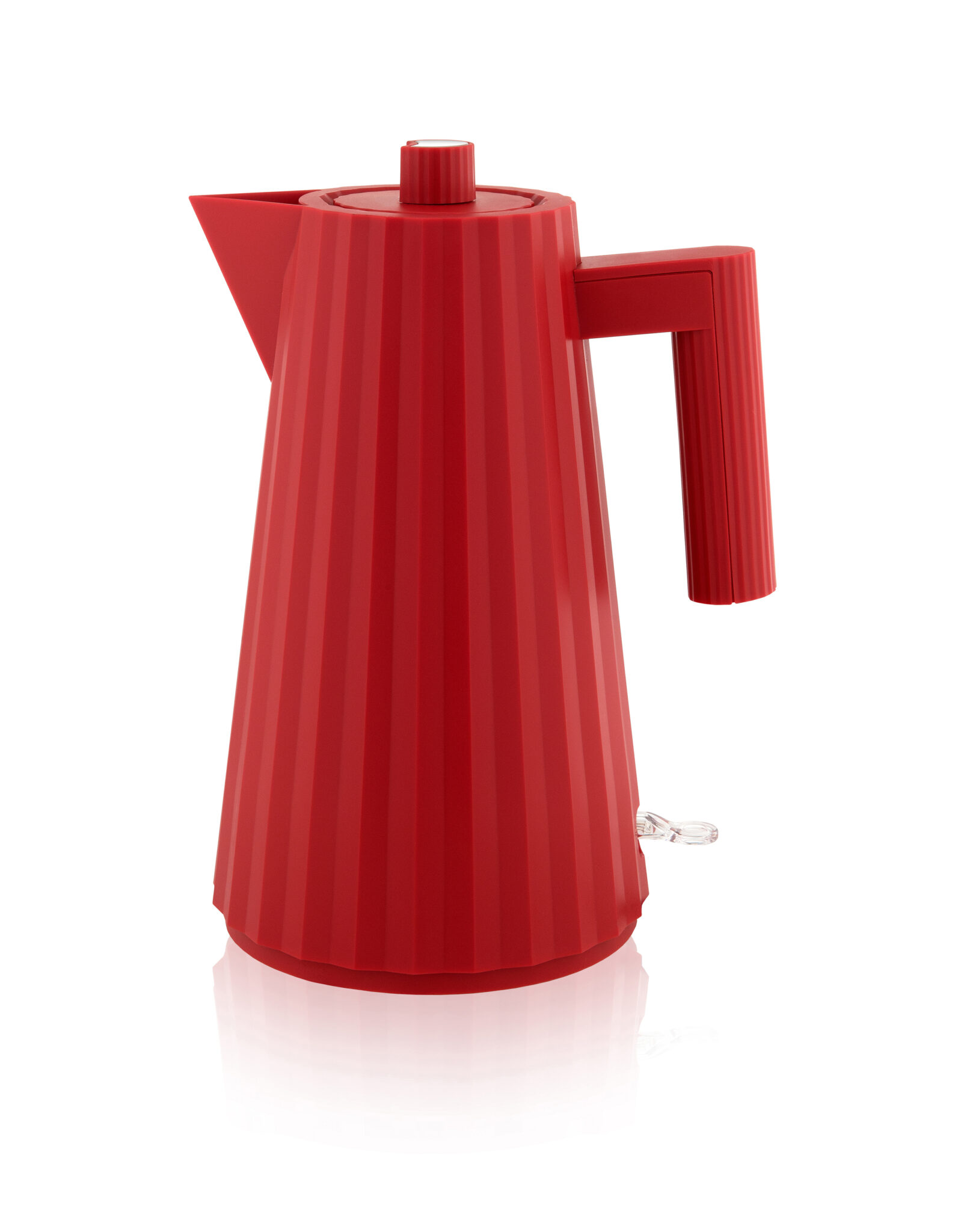 Alessi Plisse Electric Kettle 1.7 Litre Red Kitchenique