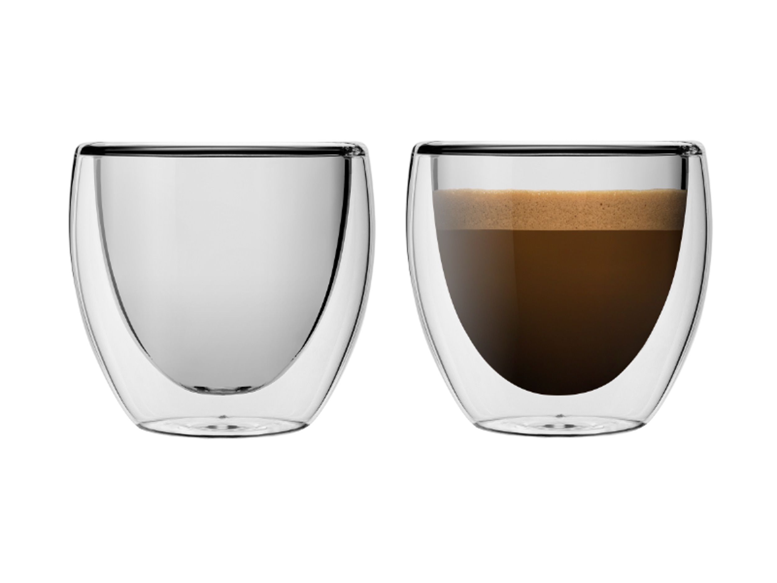 Humble & Mash Double Wall Glass 70ml Set of 2 Kitchenique