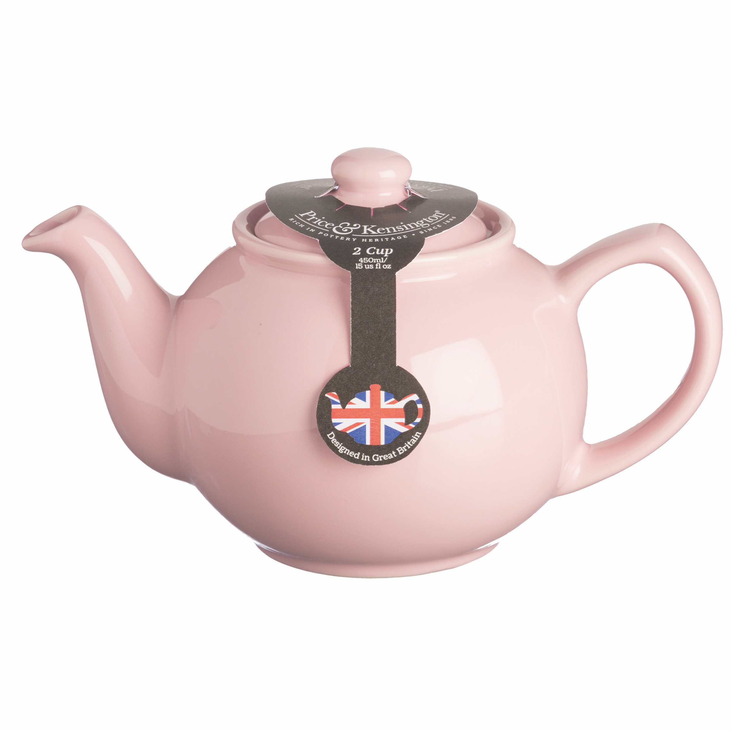 Price & Kensington Teapot 2 Cup Pastel Pink Kitchenique