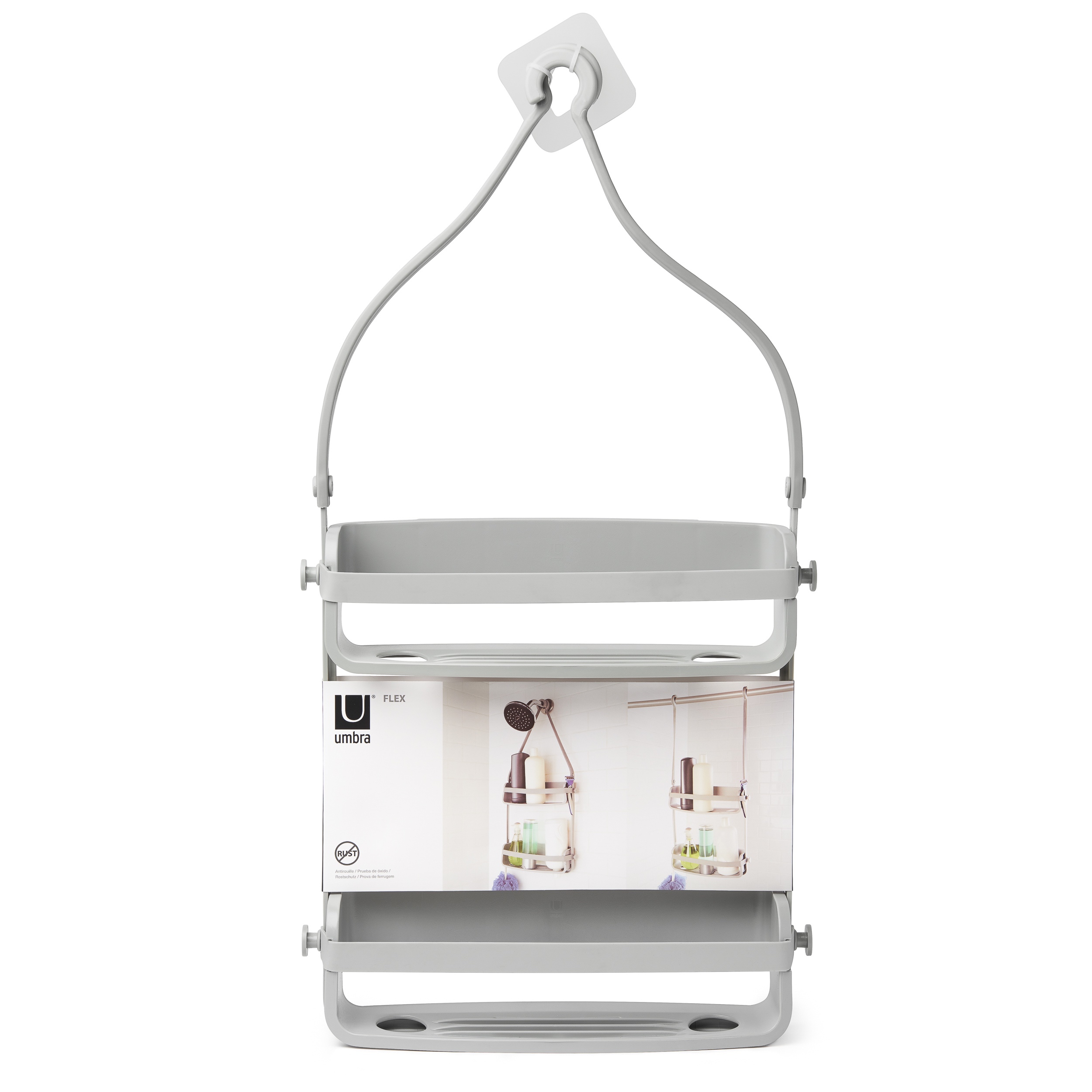 Umbra Flex Shower Caddy Grey Kitchenique