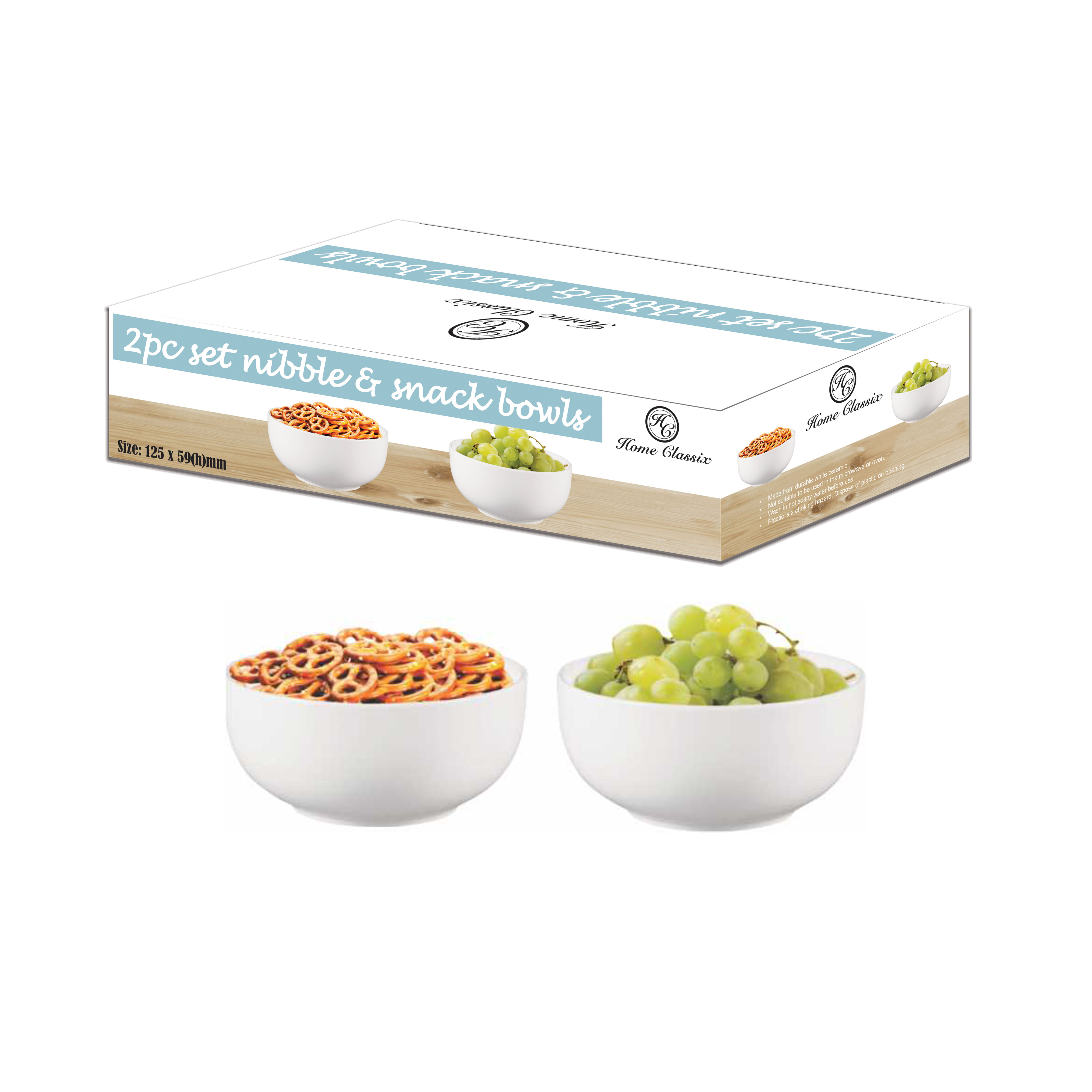 Home Classix Nibble & Snack Bowls Set of 2 Kitchenique