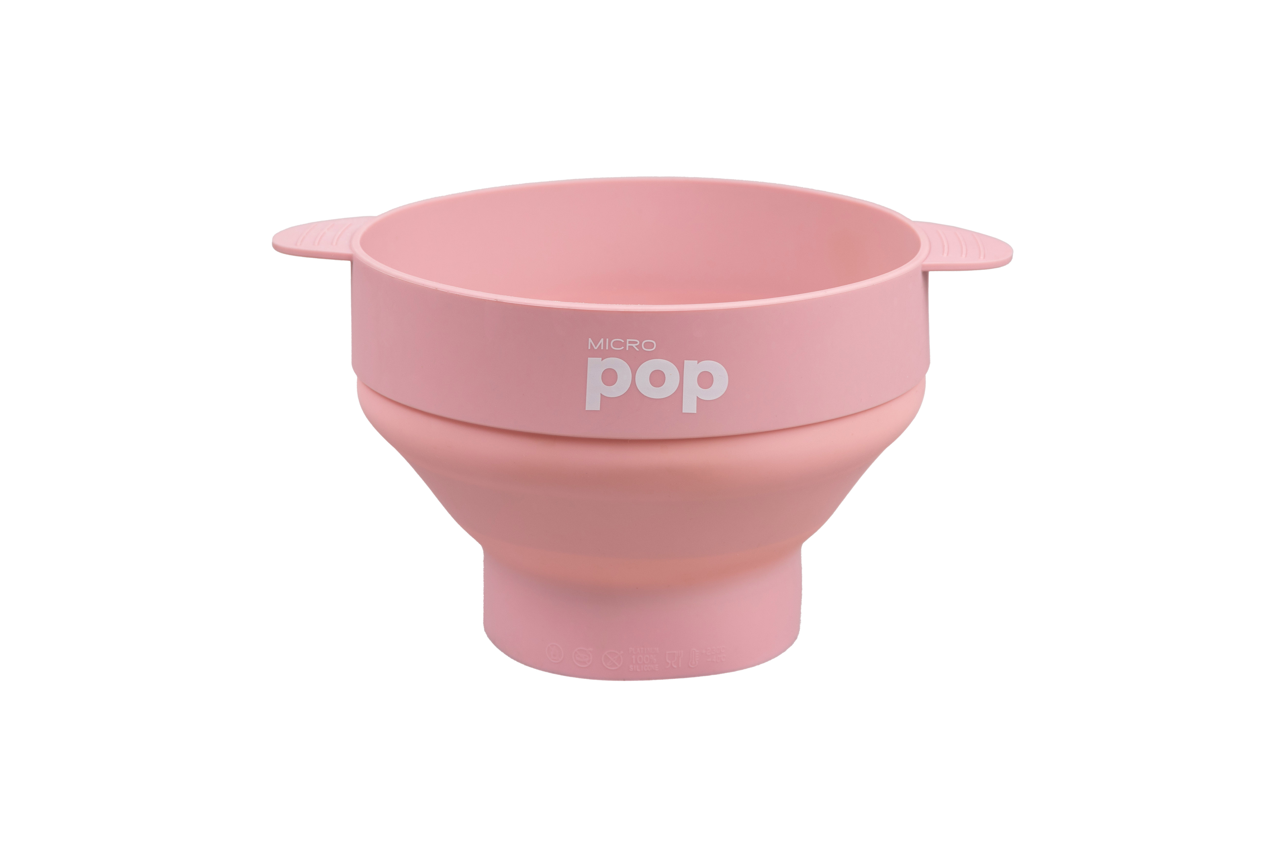 Micro Pop Silicone Microwave Popcorn Popper Pink Kitchenique